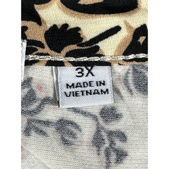 Notations Artsy Multicolored Floral Print Blouse Women Size 3XL - Picture 9 of 12